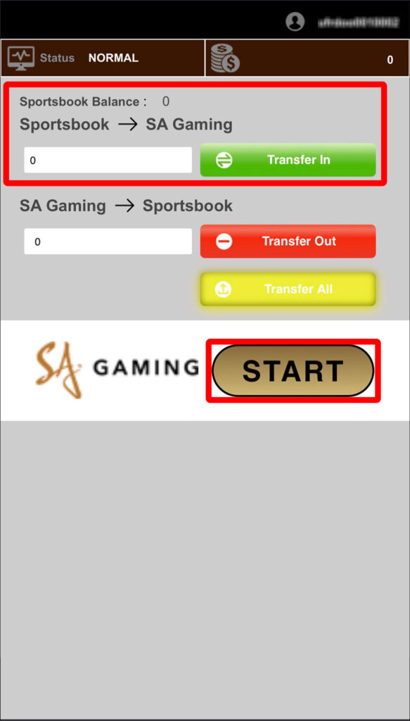 step 2 to SA Gaming