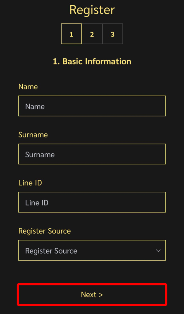 step1 to register UFABET